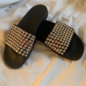 Gucci Crystal Slides 38